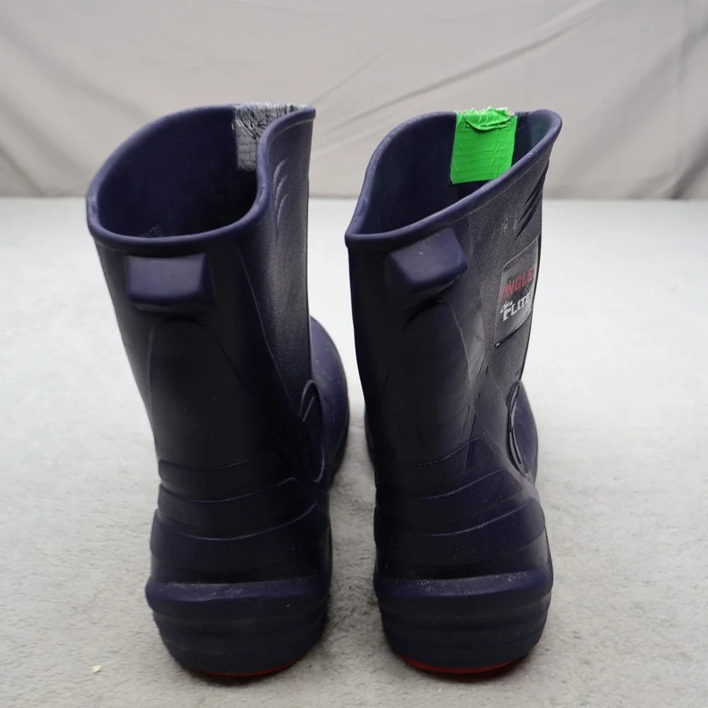 Tingley Flite Unisex M9 W11 Rain Boots Blue Slip Safety Toe Waterproof Pull On